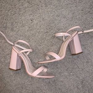 Nastygal Nude Sandal Heel - Size 9 - barely worn
